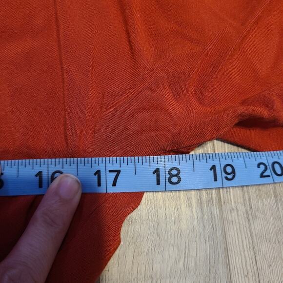 Forever 21 medium women's burnt orange front tie surplice dolman crop top - Picture 7 of 8